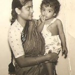 Amma and me - baby picture